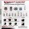 Service Caster 2'' Black Metal Hooded Twin Caster with Brake Nylon Wheels Top Plate, 5PK SCC-TP02S50D-NYS-FB-B-5 - alternate 2